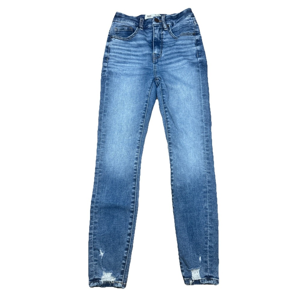 BKE Buckle Women's 23x27 Stretch Billie Slim Fit‎ High Rise Ankle Skinny Jeans